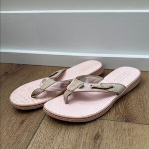 Sperry Seafish Flip Flop light pink/tan